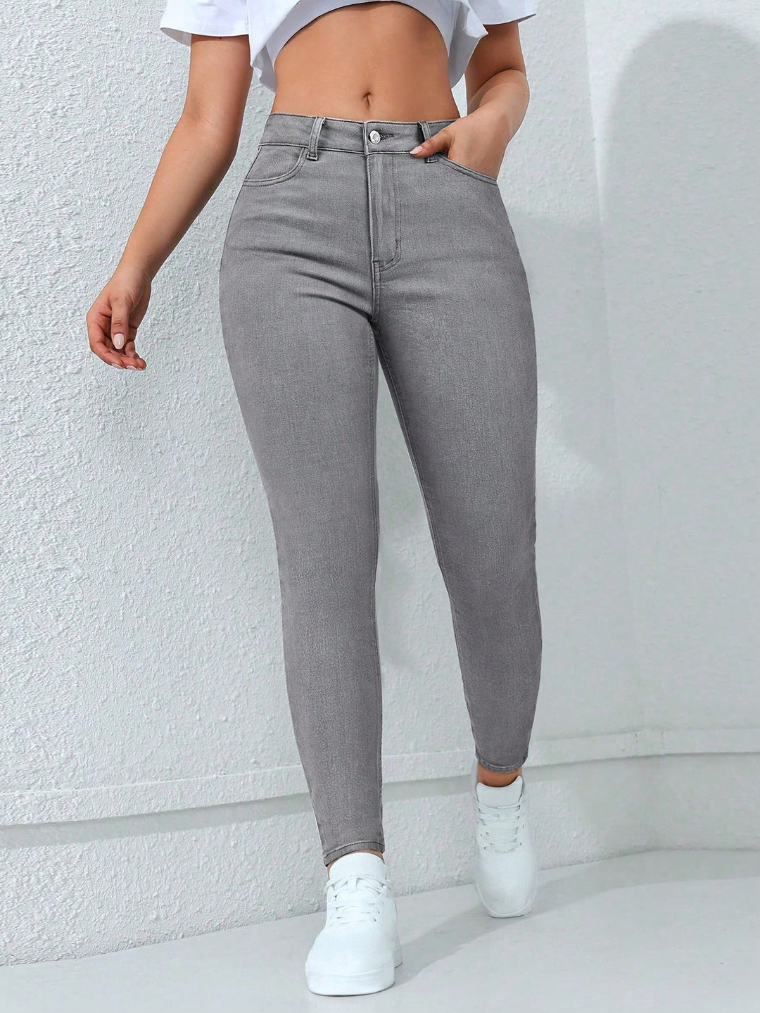 Jeans SHEIN, gri
