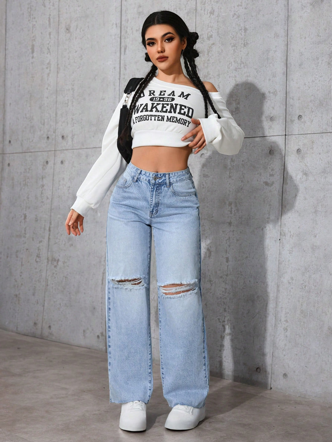 Jeans SHEIN, albastru