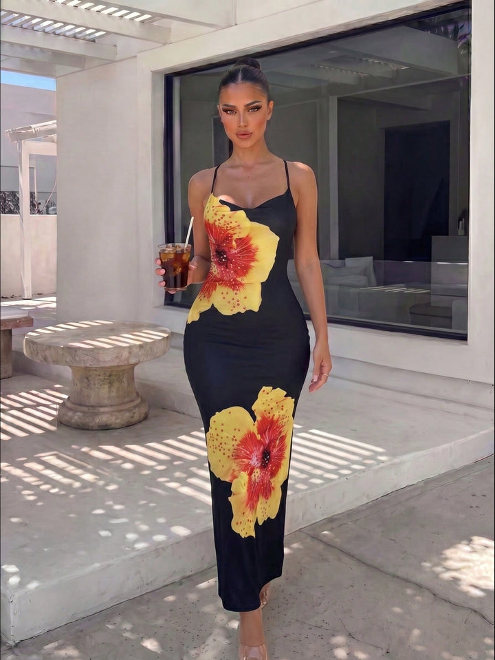Rochie maxi SHEIN, mix culori
