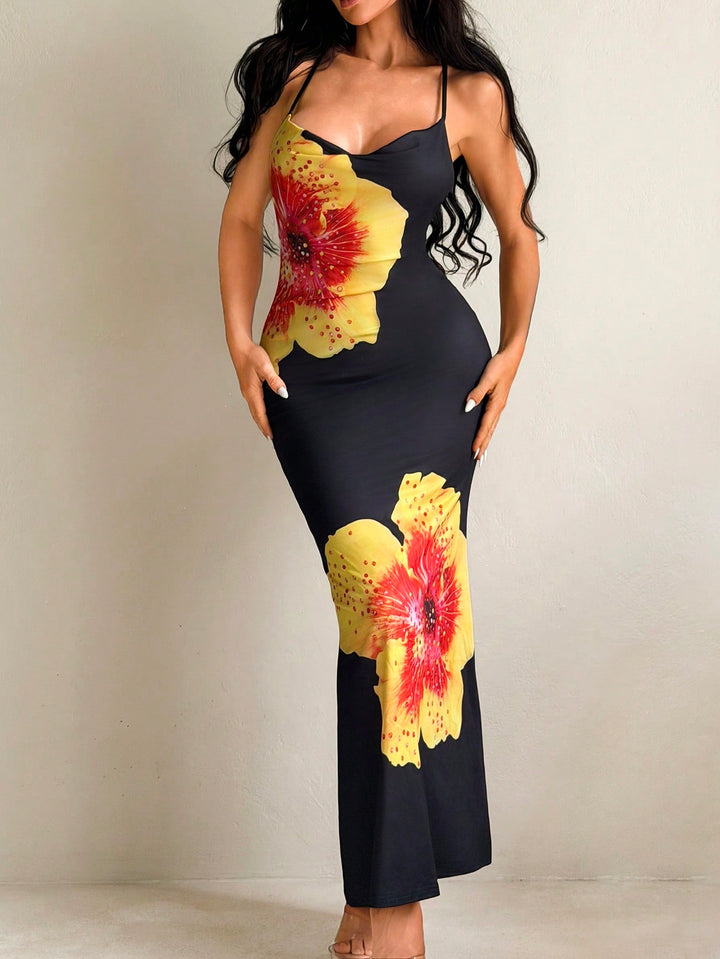 Rochie maxi SHEIN, mix culori