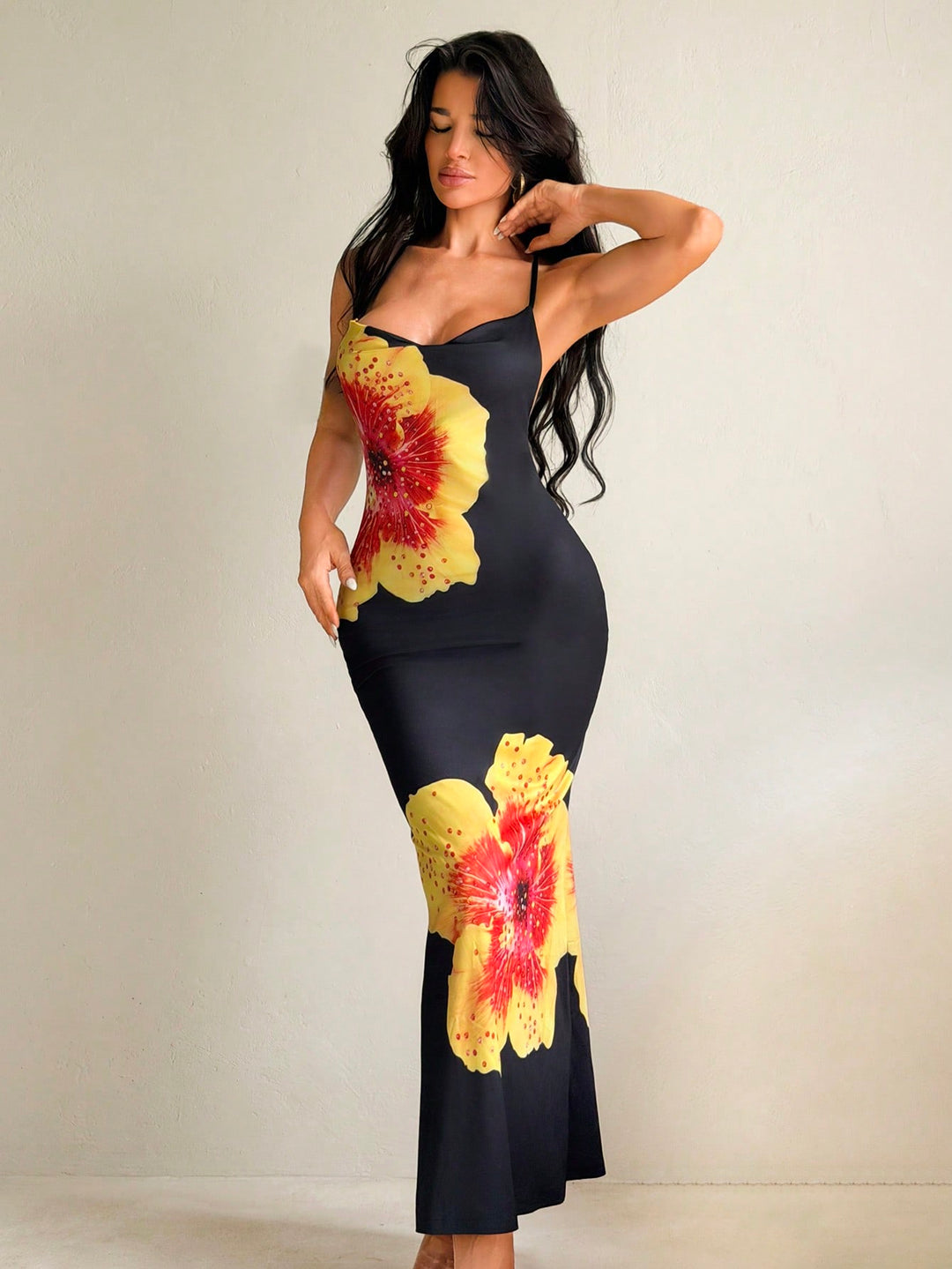 Rochie maxi SHEIN, mix culori