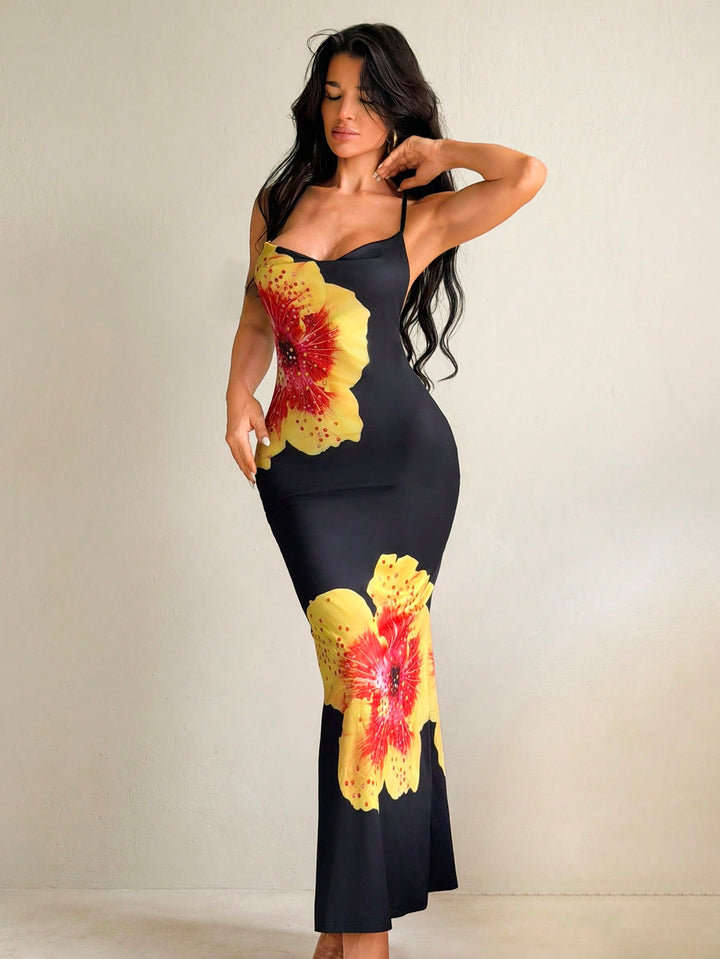 Rochie maxi SHEIN, mix culori