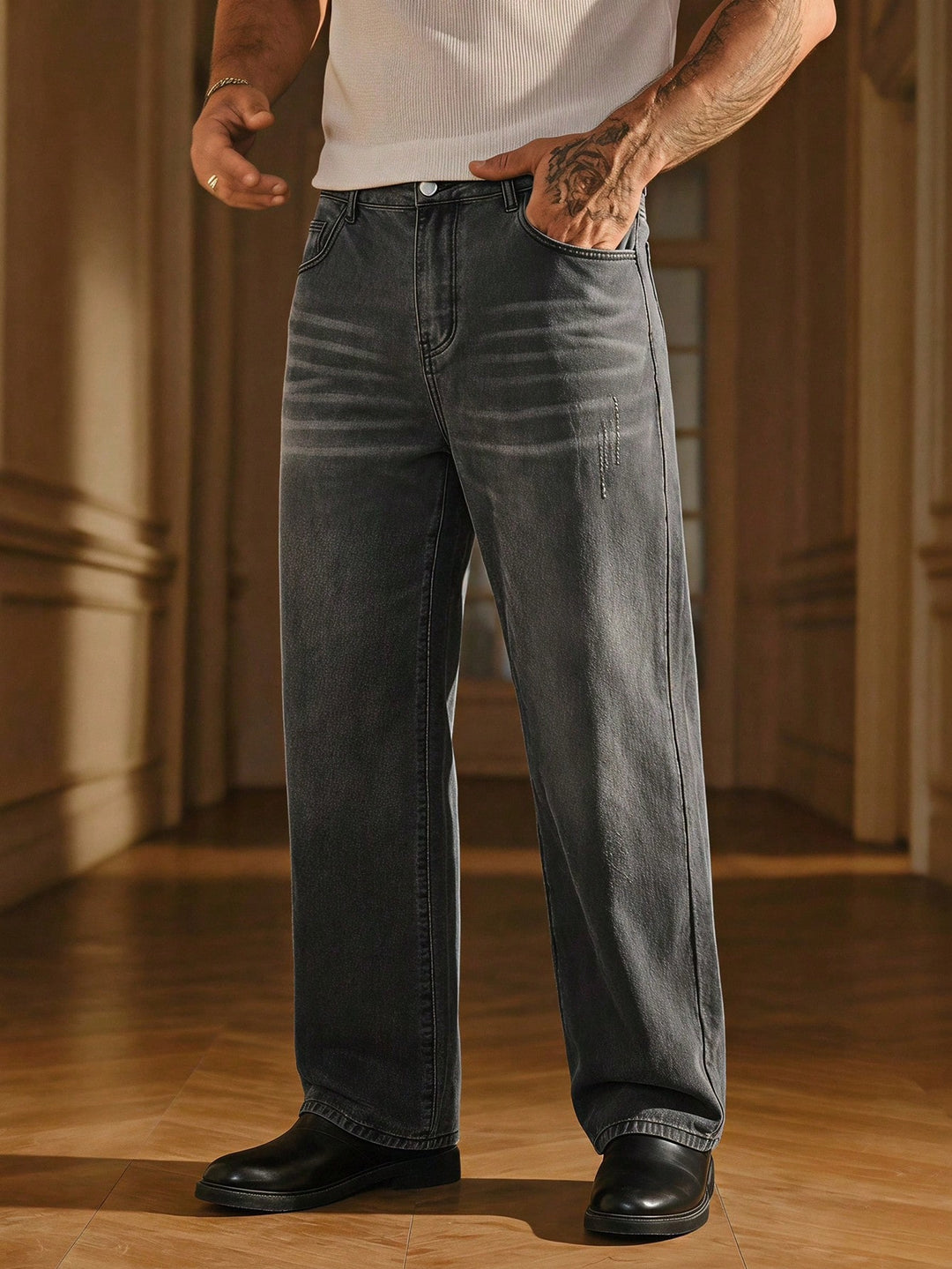 Jeans SHEIN, gri