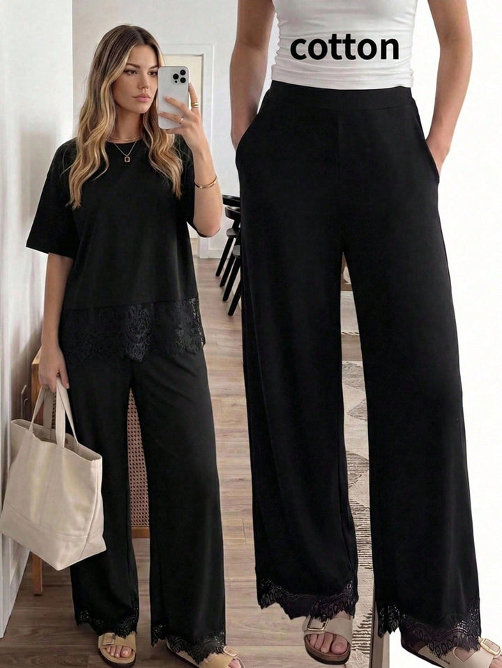 Pantaloni SHEIN, negru