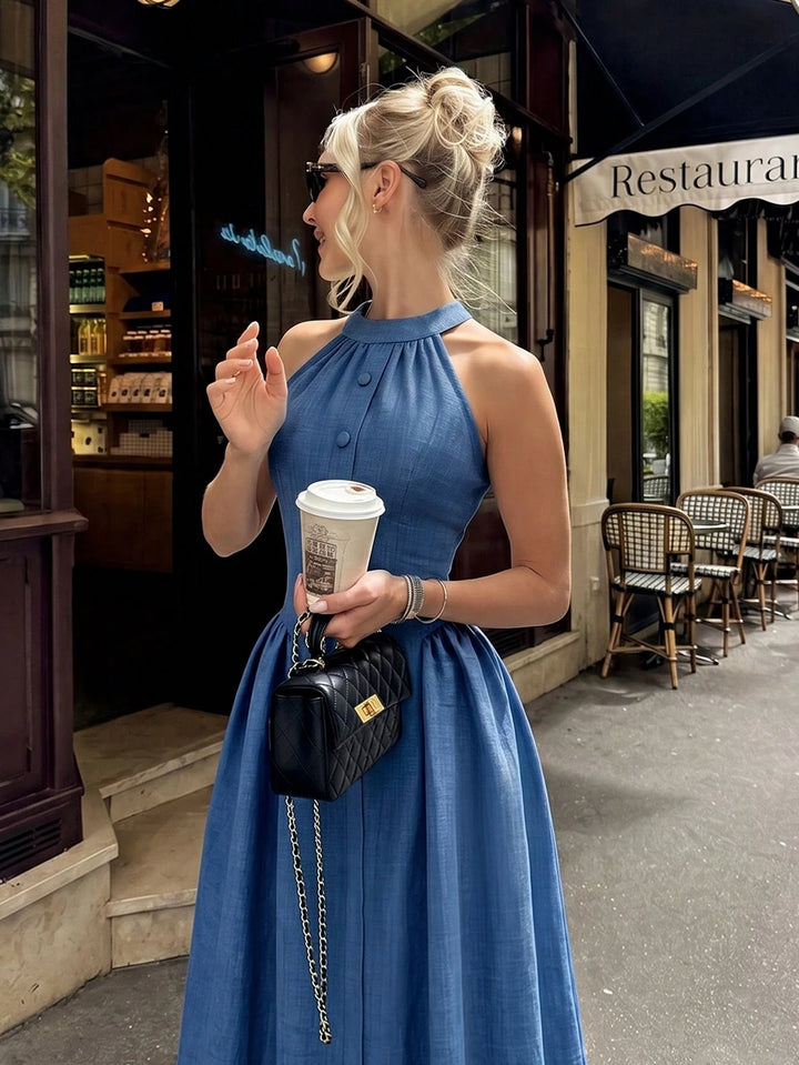 Rochie maxi SHEIN, albastru