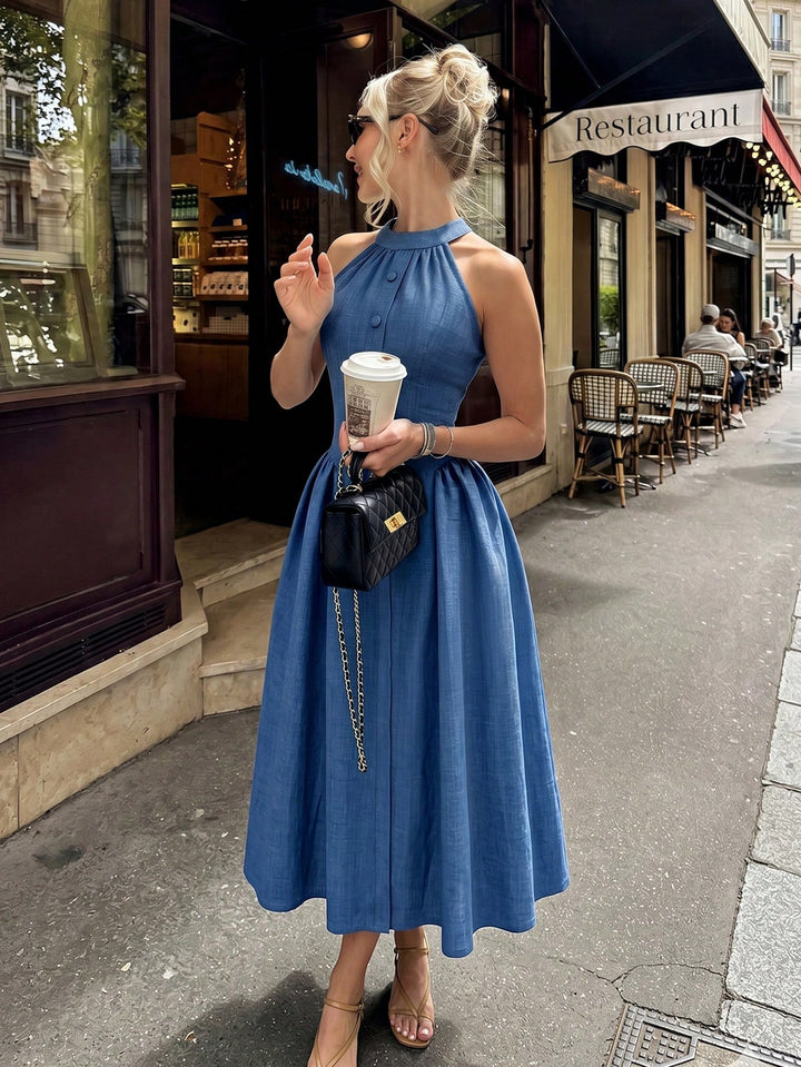 Rochie maxi SHEIN, albastru