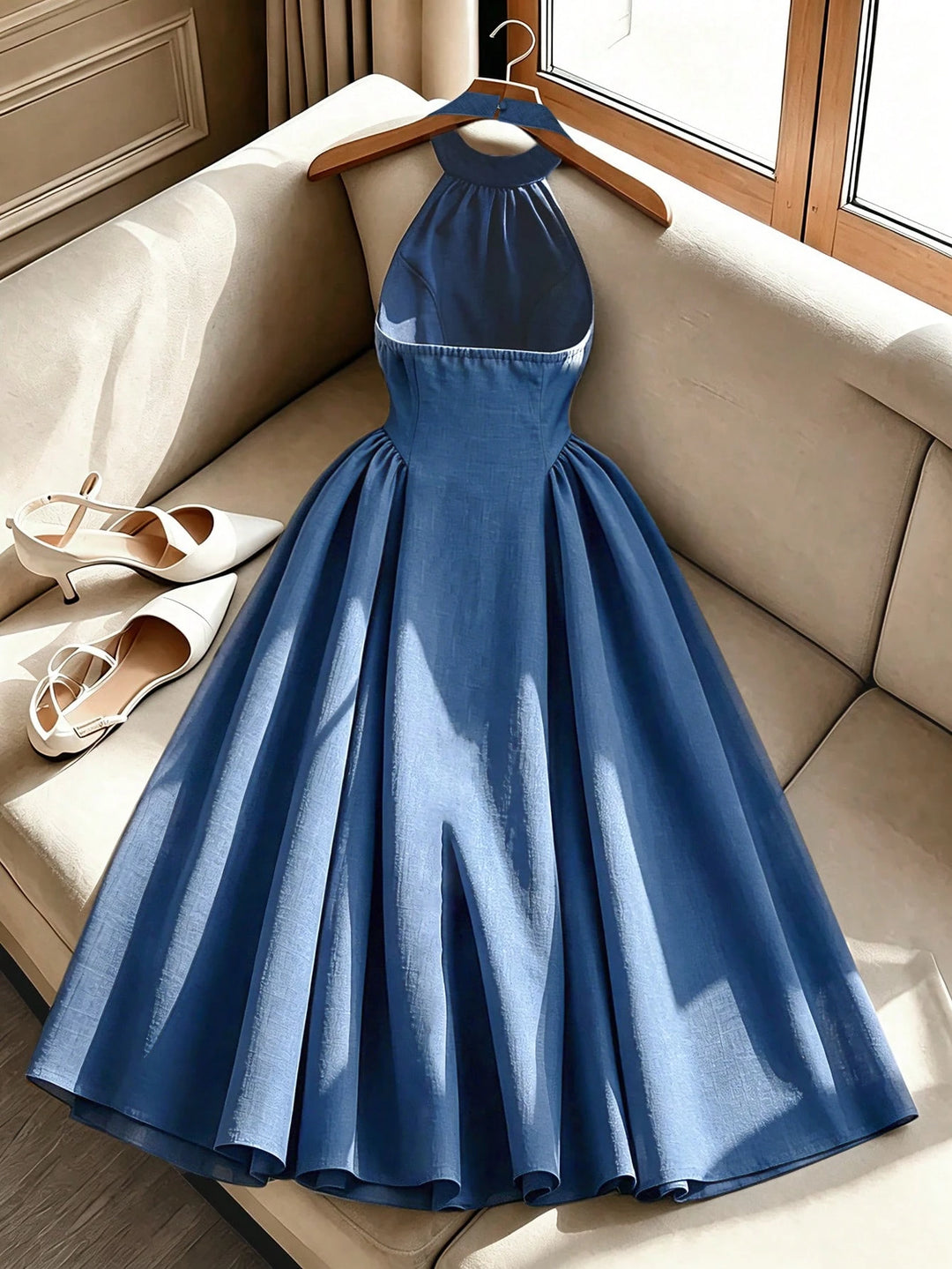 Rochie maxi SHEIN, albastru