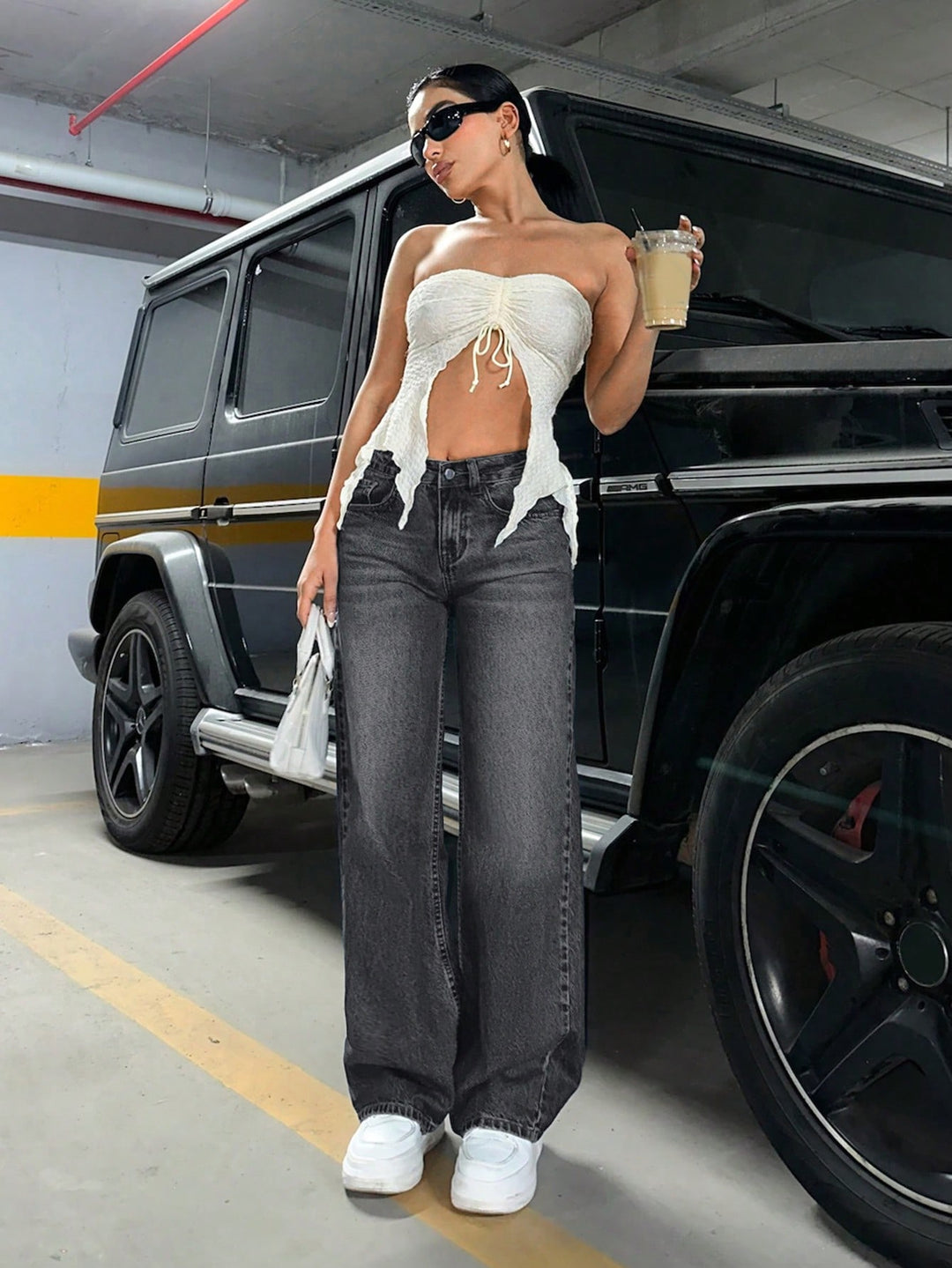 Jeans SHEIN, gri