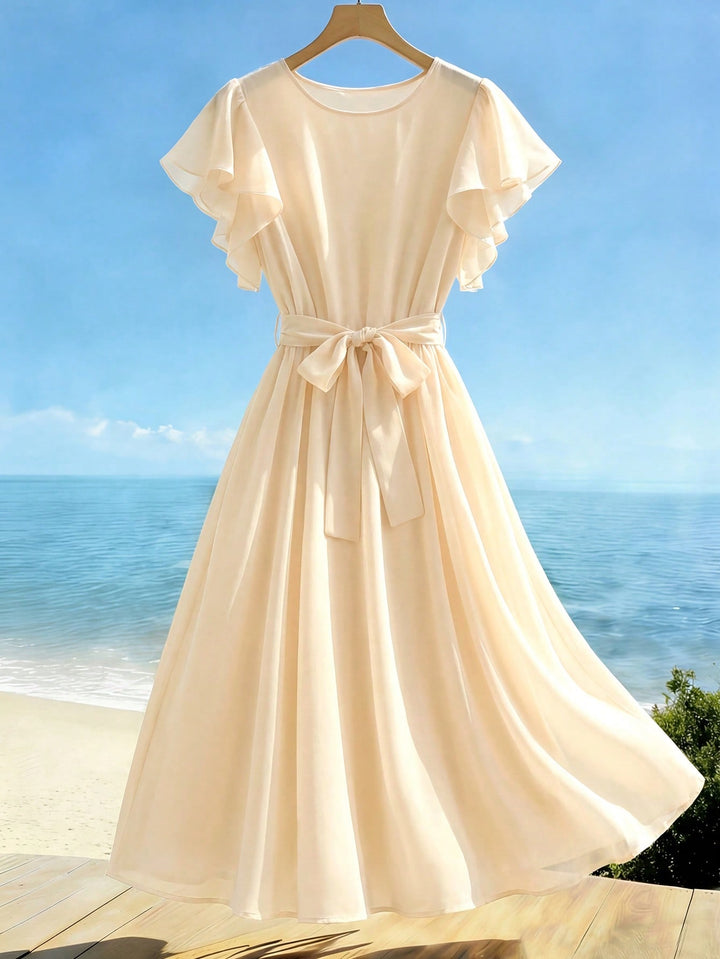 Rochie midi SHEIN, bej
