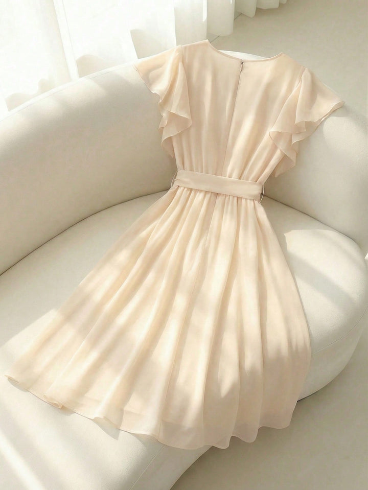 Rochie midi SHEIN, bej
