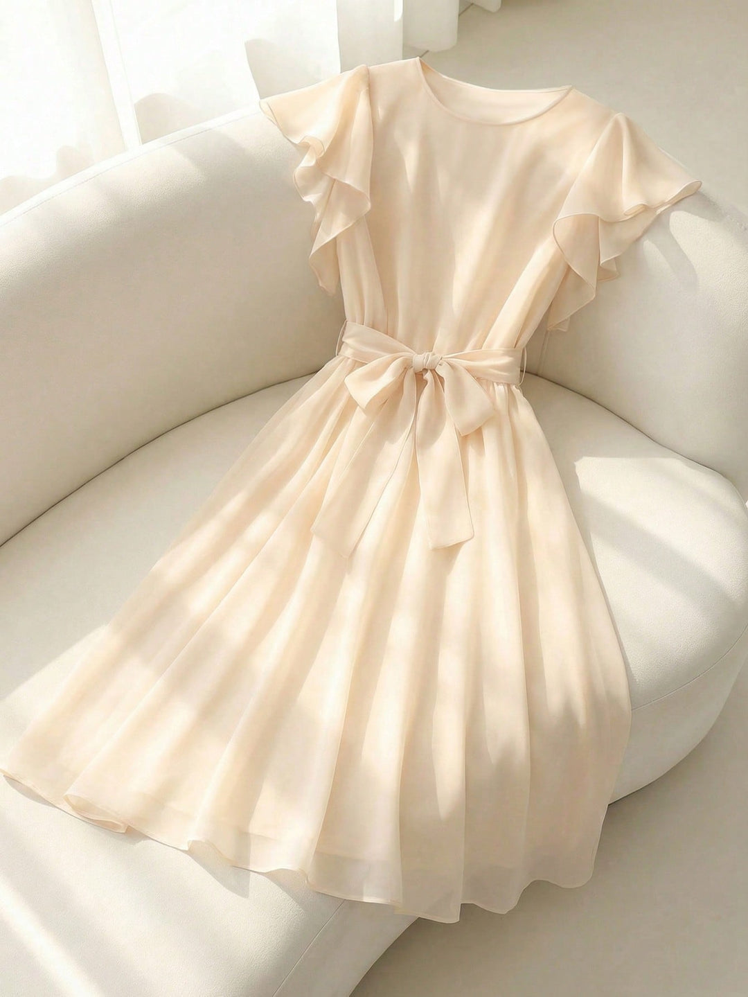 Rochie midi SHEIN, bej