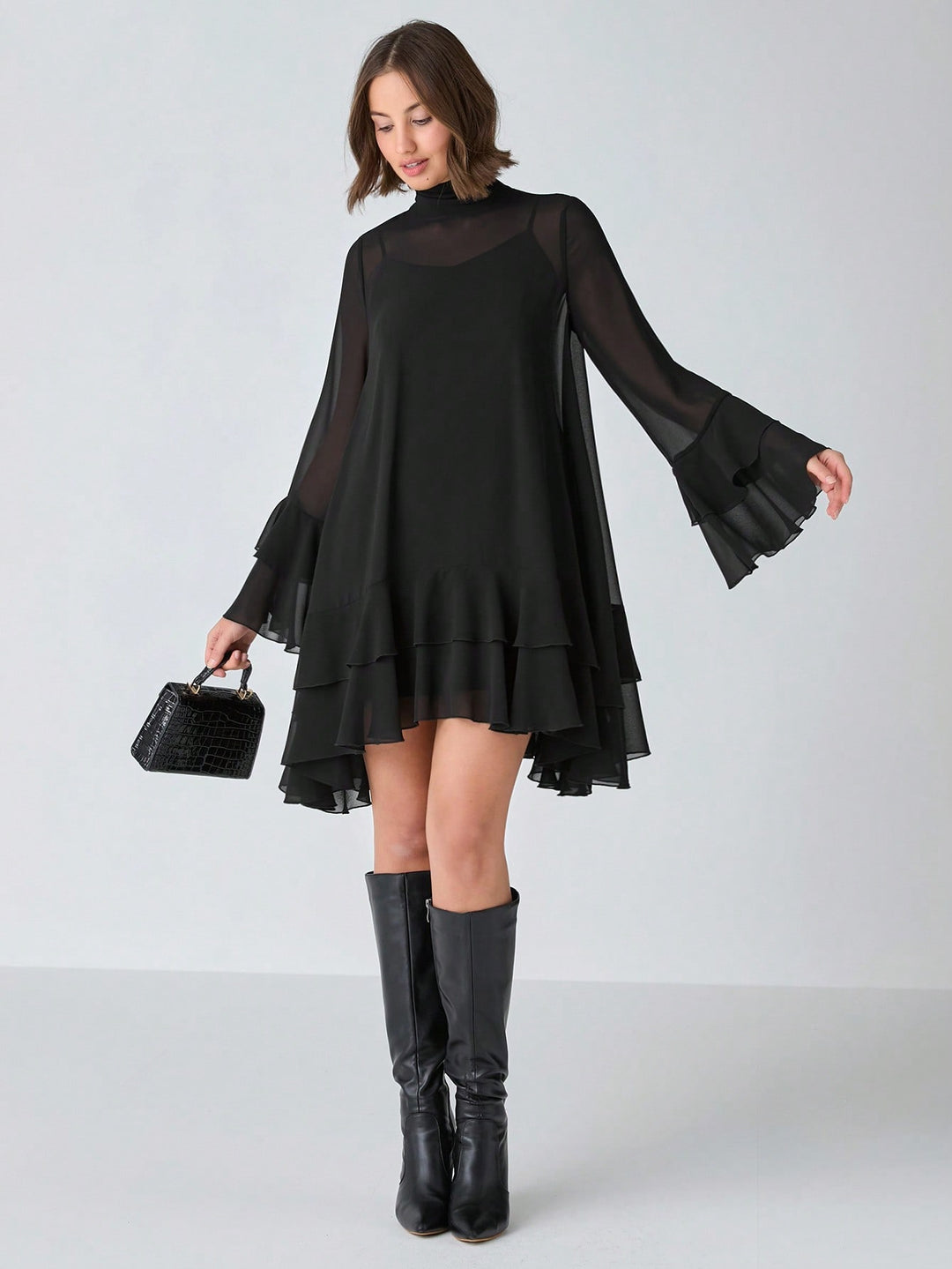 Rochie mini SHEIN, negru