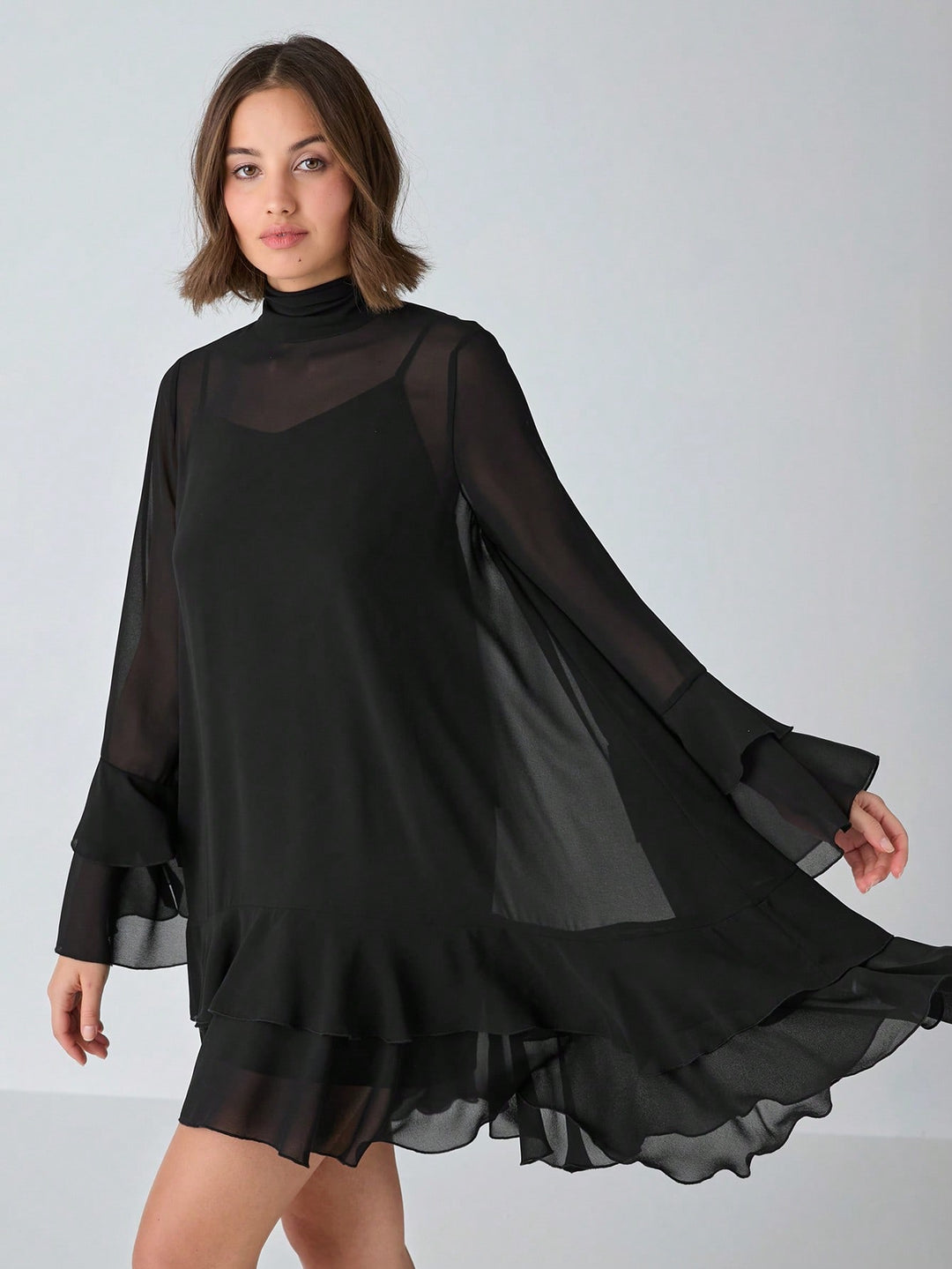 Rochie mini SHEIN, negru