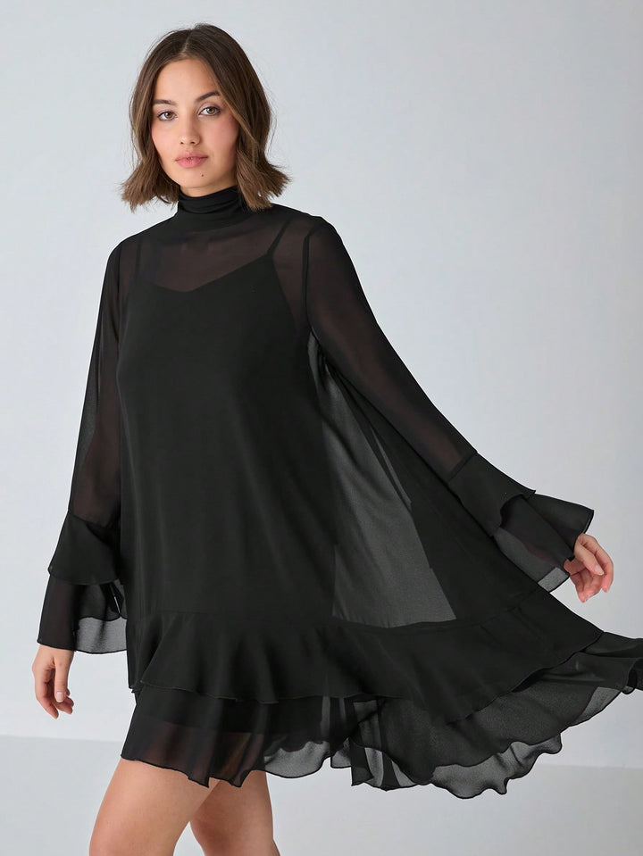 Rochie mini SHEIN, negru