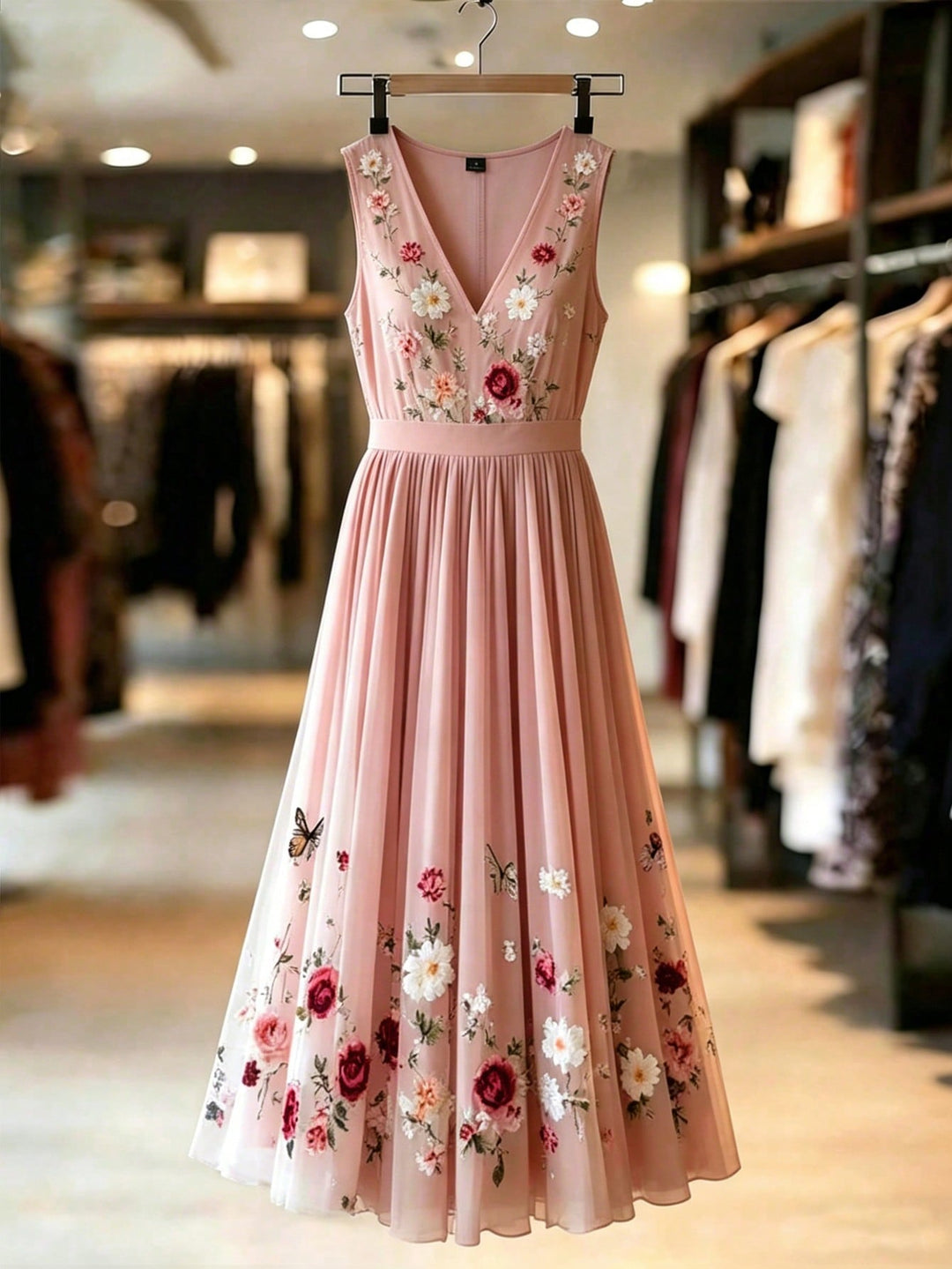 Rochie maxi SHEIN, roz