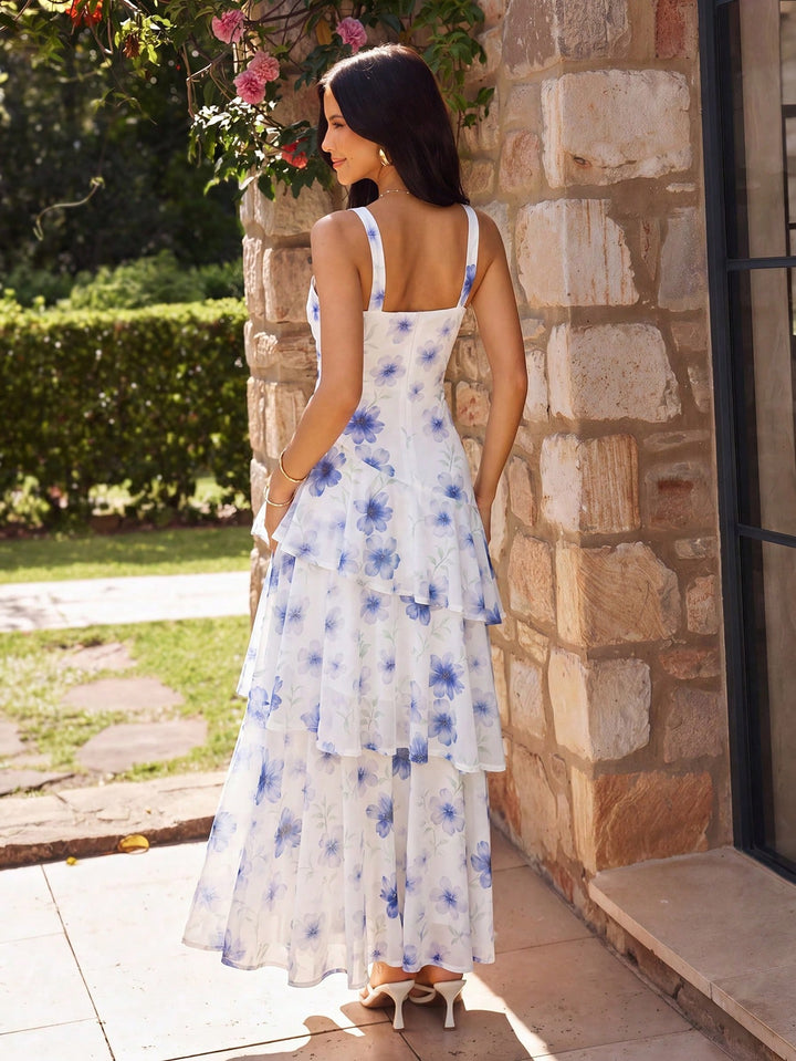 Rochie maxi SHEIN, mix culori