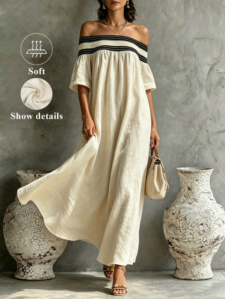 Rochie maxi SHEIN, crem