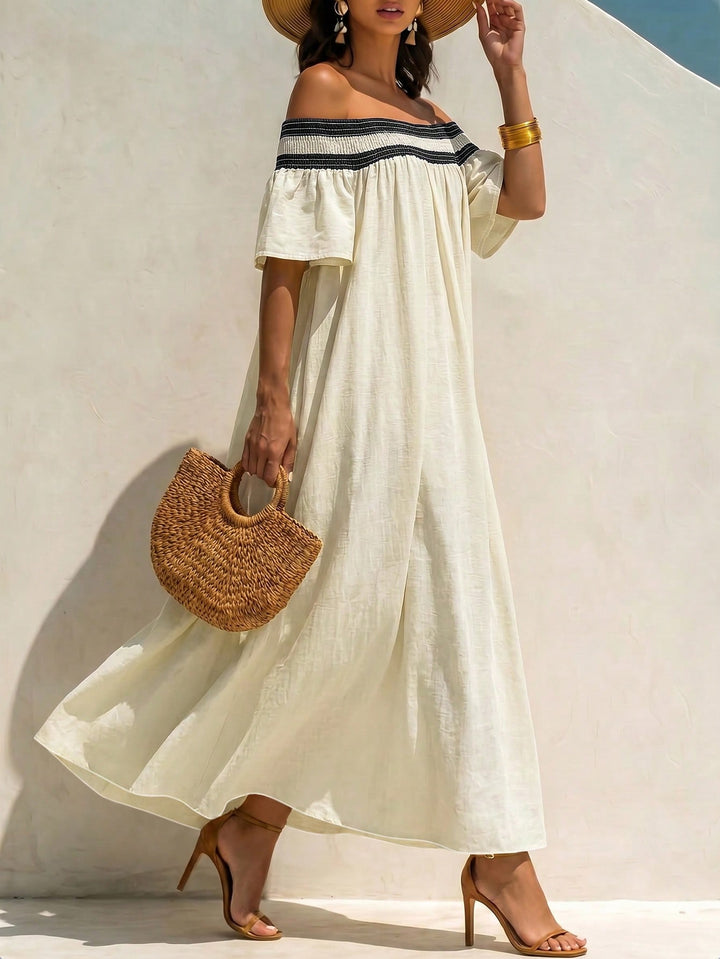Rochie maxi SHEIN, crem