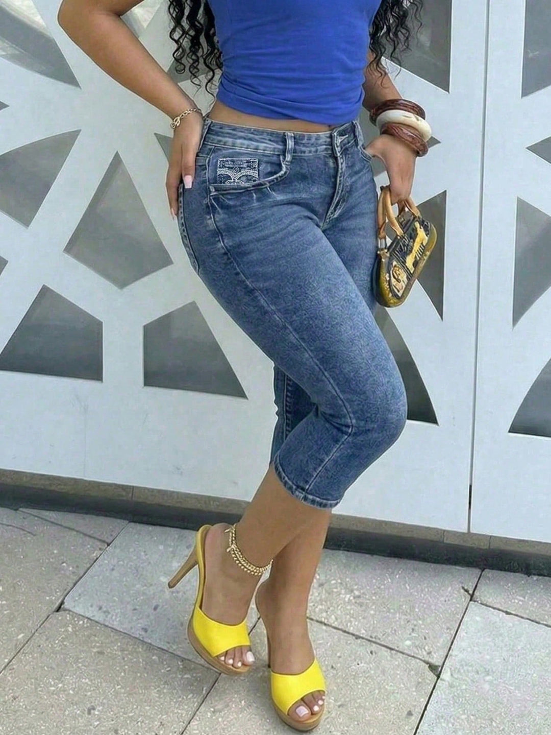 Jeans SHEIN, albastru