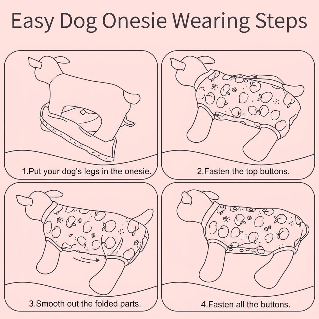 Costum de recuperare pentru animale SHEIN, roz