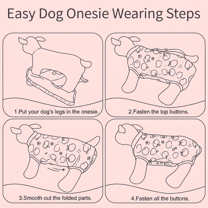 Costum de recuperare pentru animale SHEIN, roz