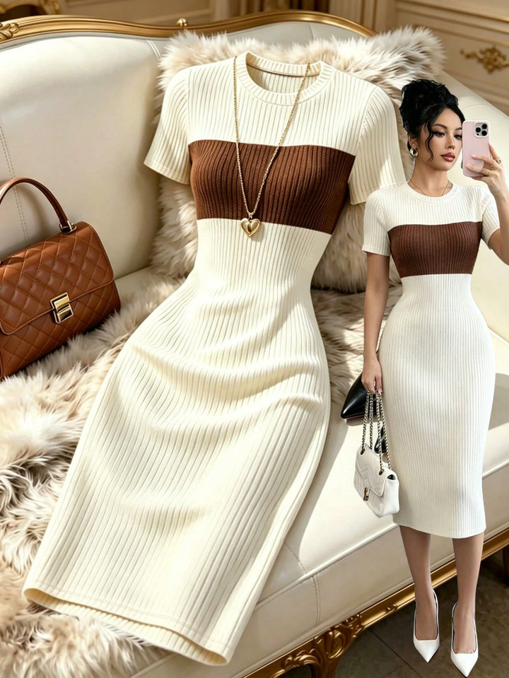 Rochie midi SHEIN, mix culori