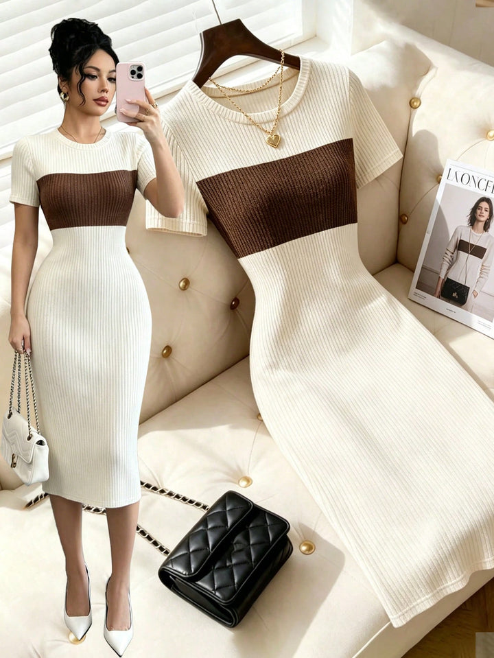 Rochie midi SHEIN, mix culori
