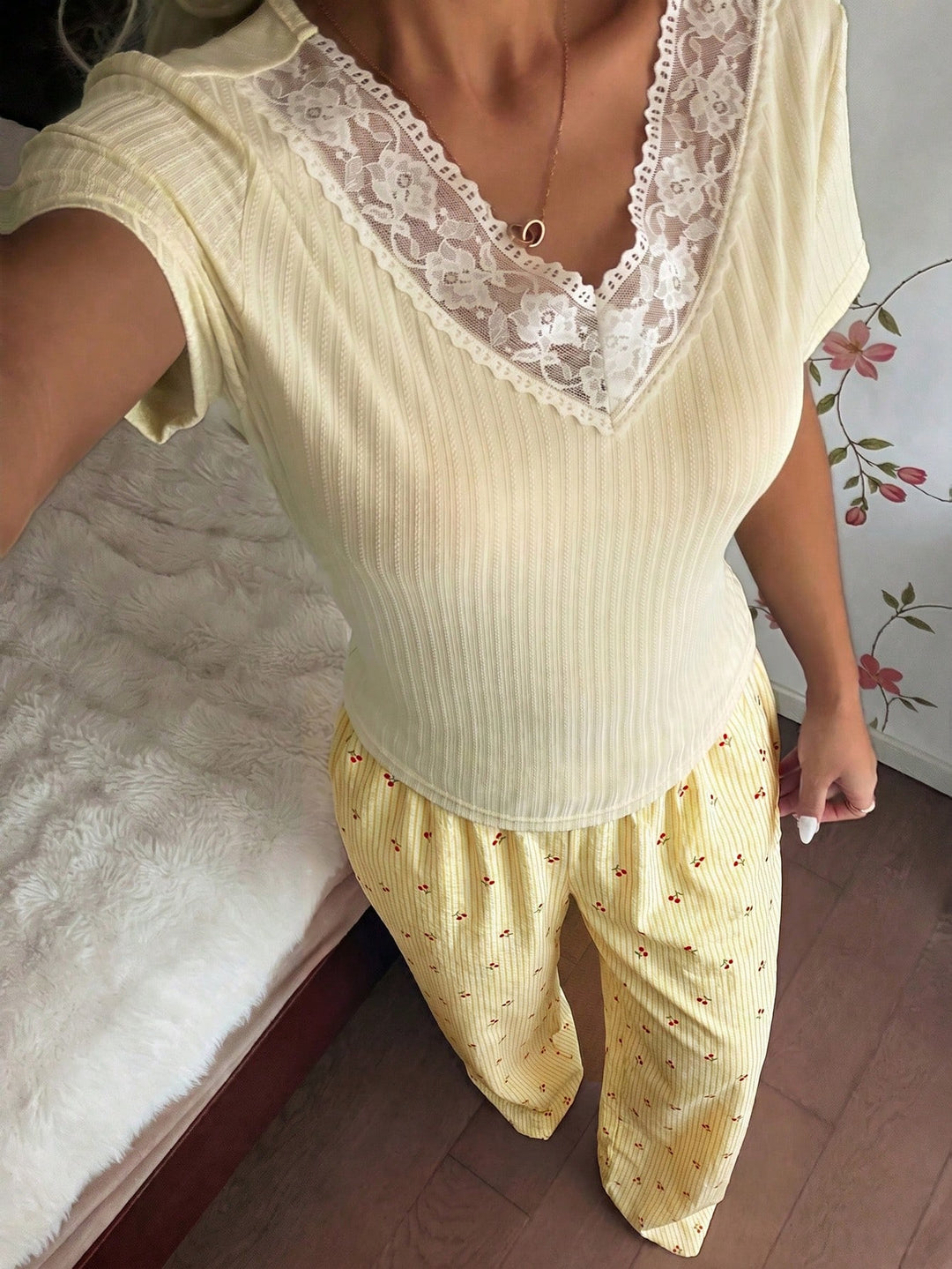 Pijama SHEIN, portocaliu