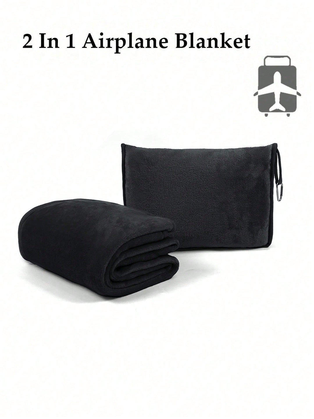 Set de patură pentru călătorie SHEIN, negru