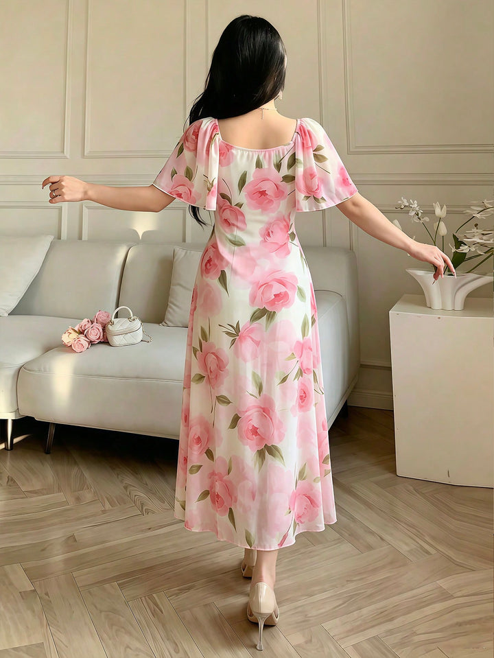 Rochie maxi SHEIN, mix culori