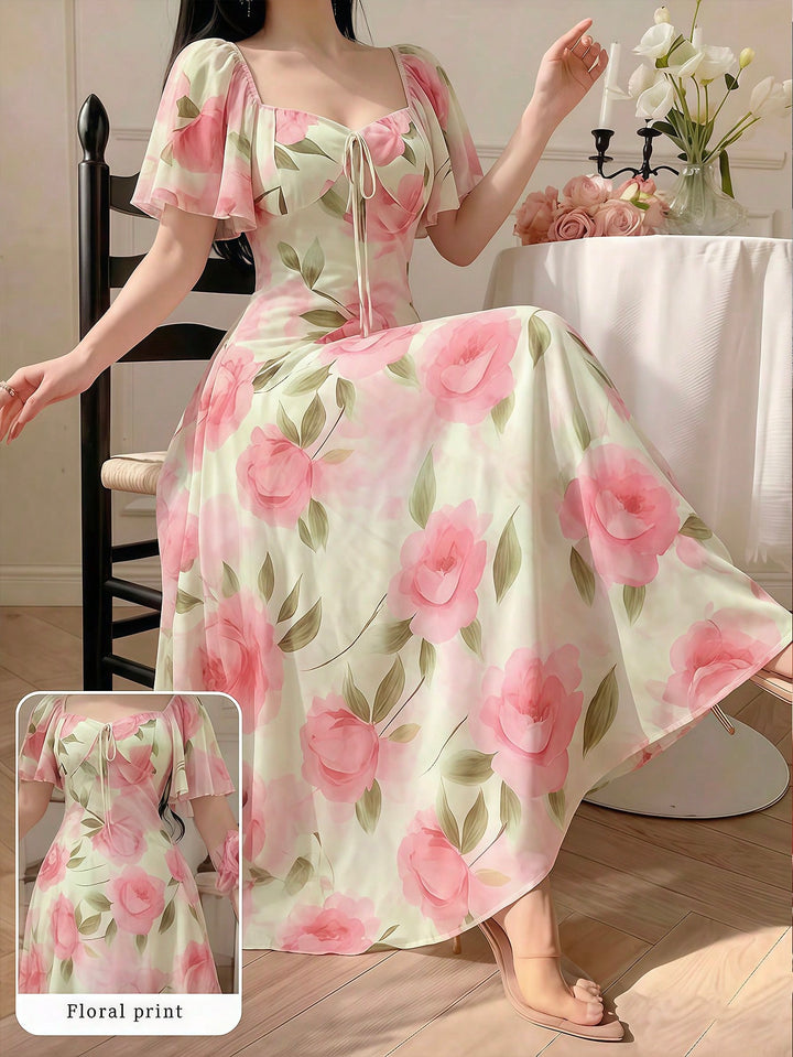 Rochie maxi SHEIN, mix culori
