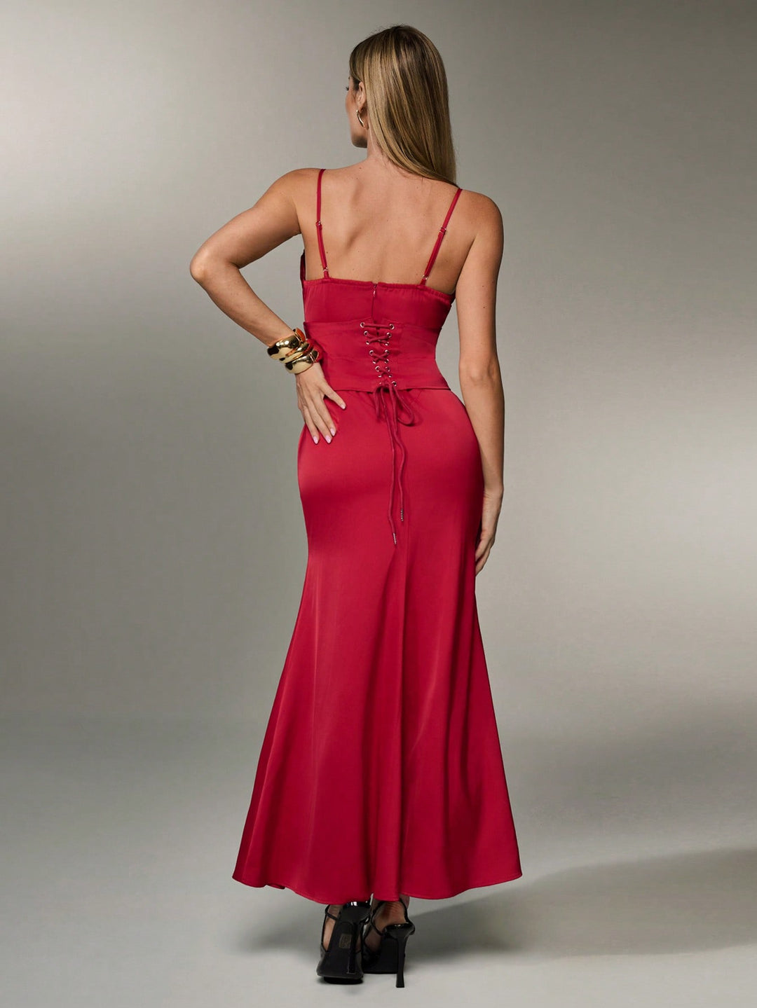 Rochie midi SHEIN, vișiniu