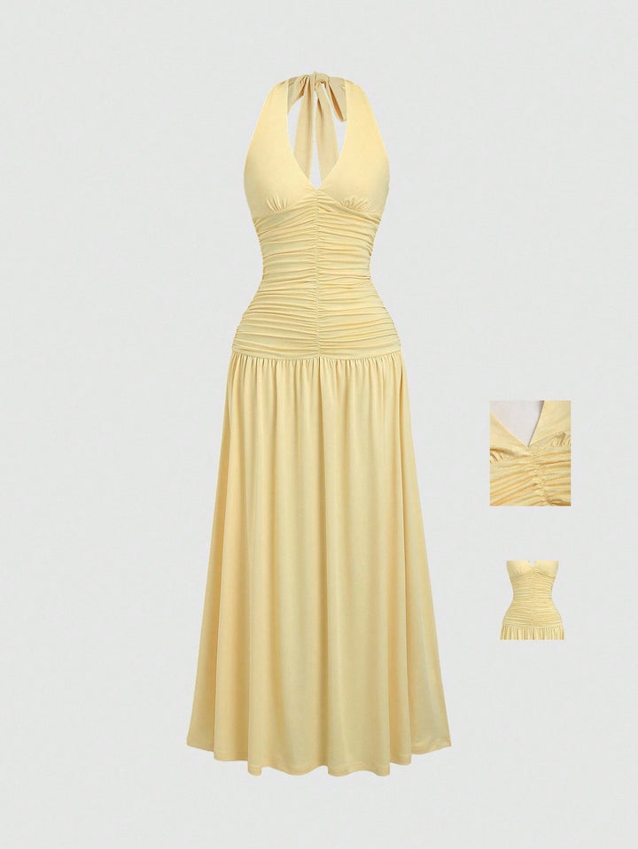 Rochie maxi SHEIN, galben