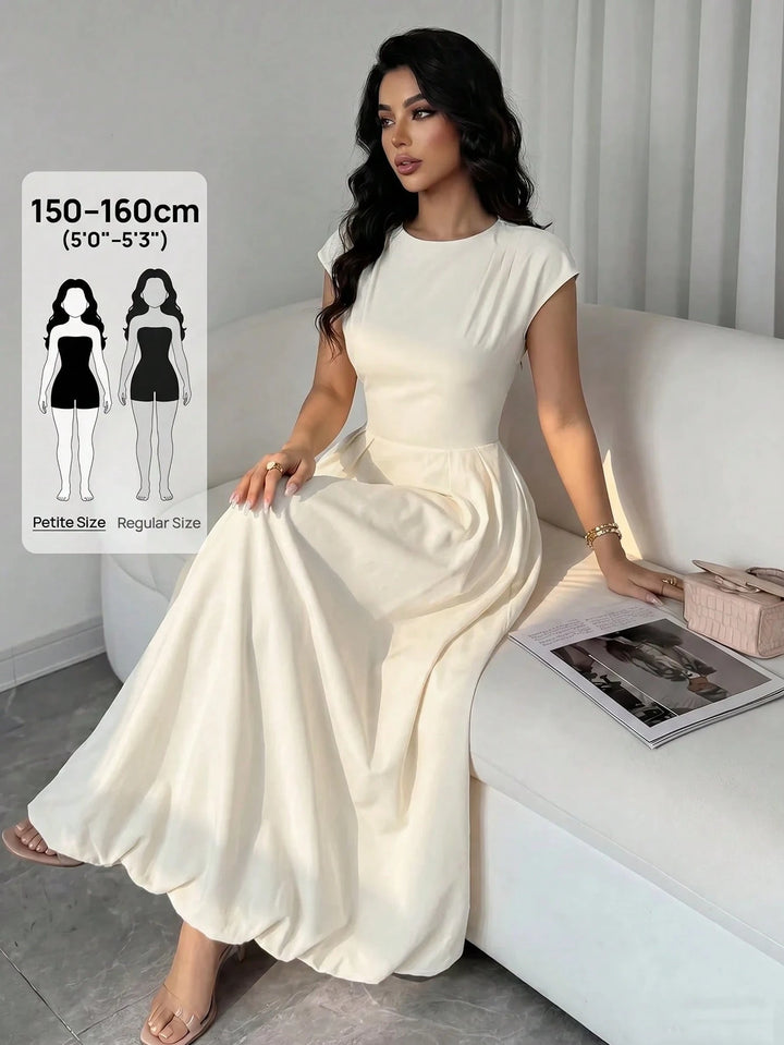 Rochie maxi SHEIN, crem