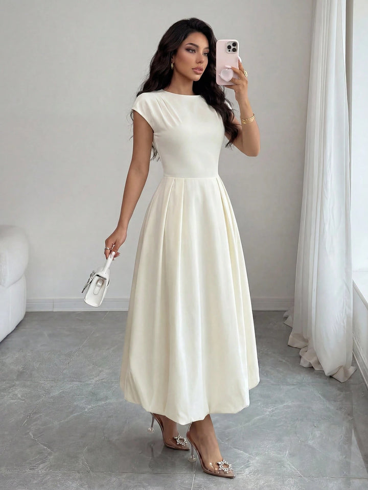 Rochie maxi SHEIN, crem