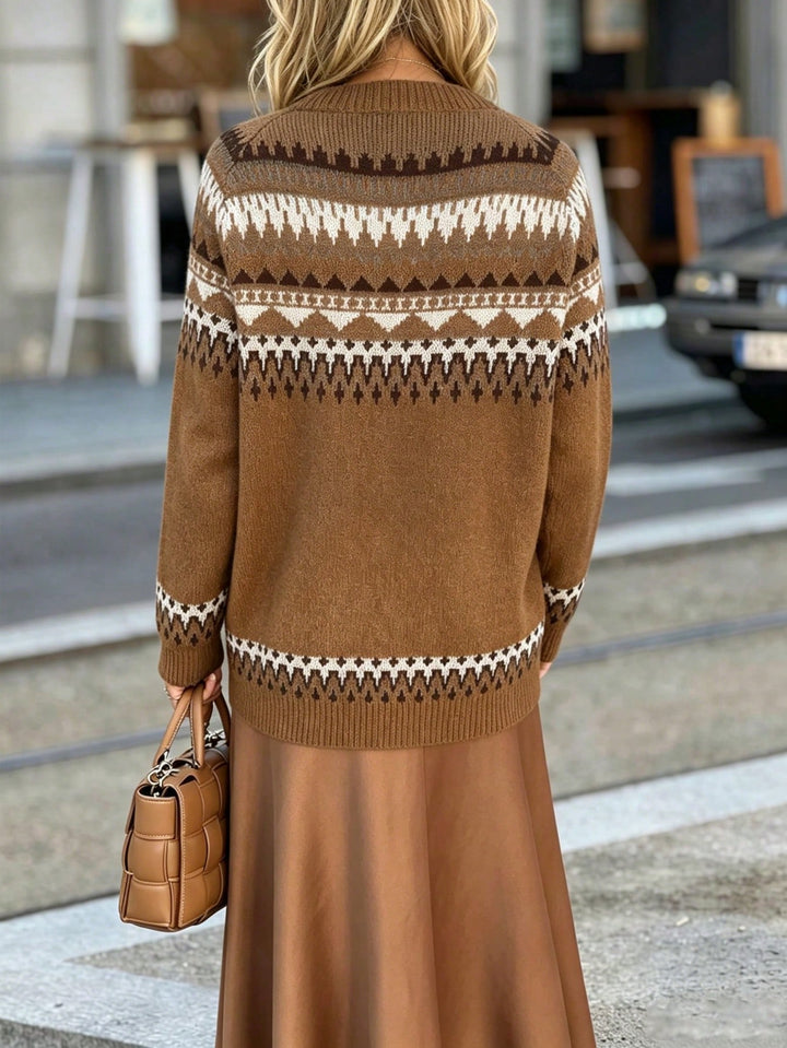 Cardigan SHEIN, maro