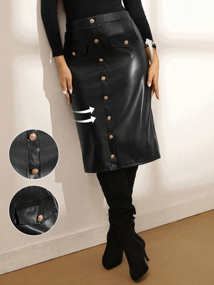 Fustă maxi SHEIN, negru