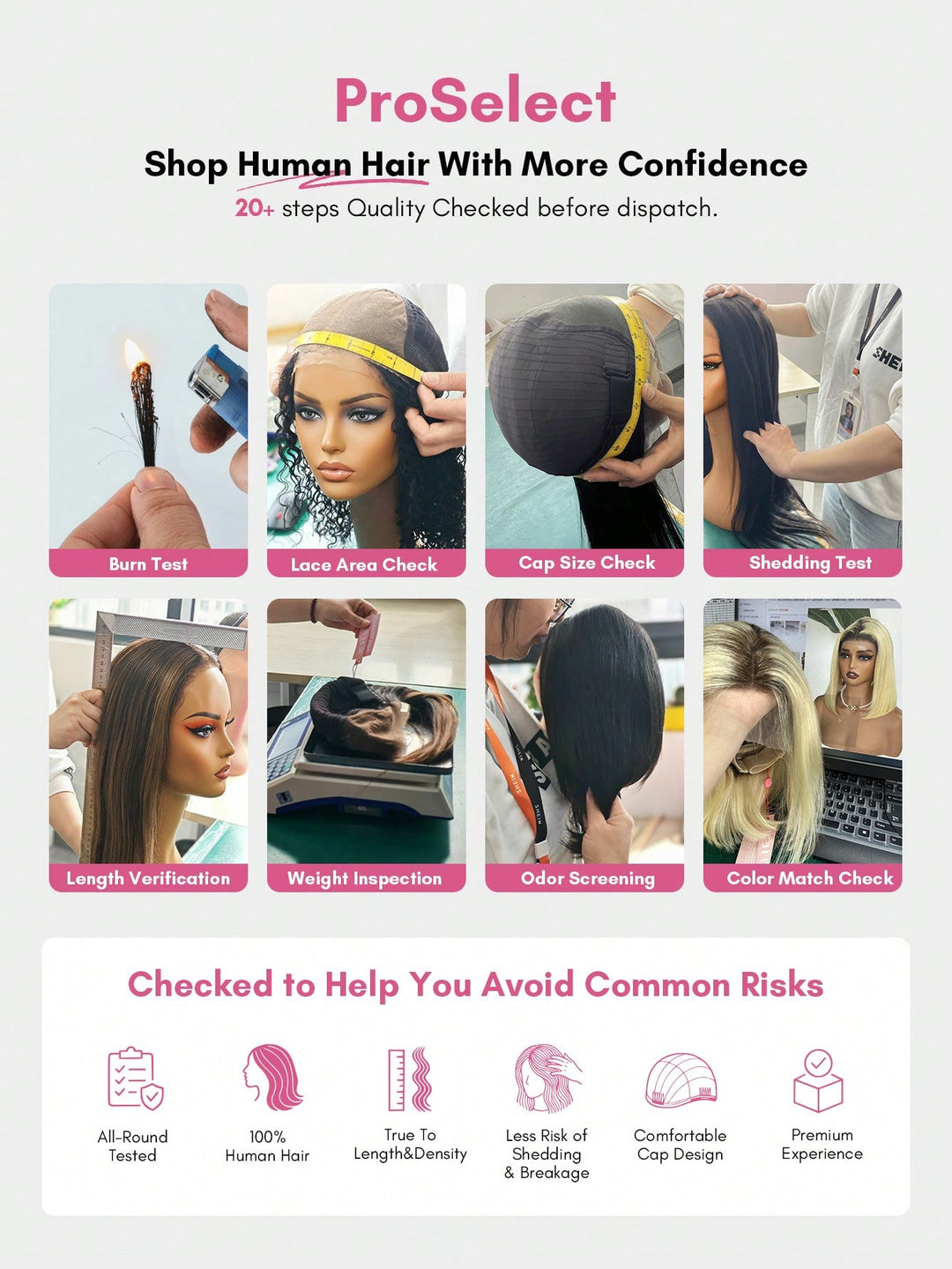 Perucă din păr natural cu dantelă SHEIN