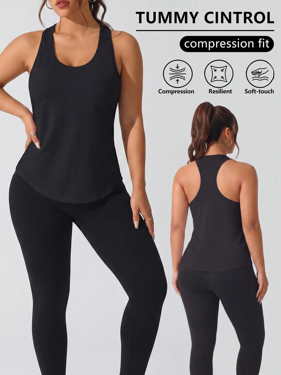 Maiou sport SHEIN, negru