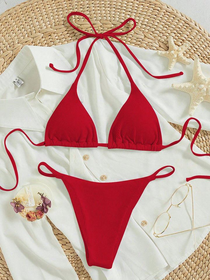 Set bikini SHEIN, roșu