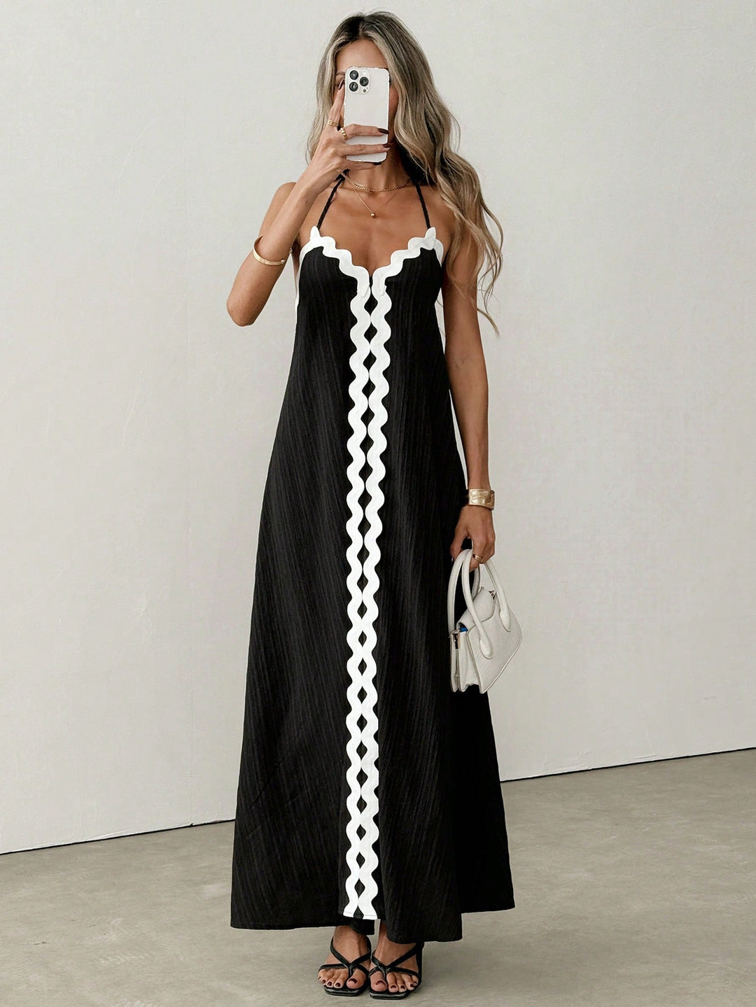 Rochie maxi SHEIN, negru