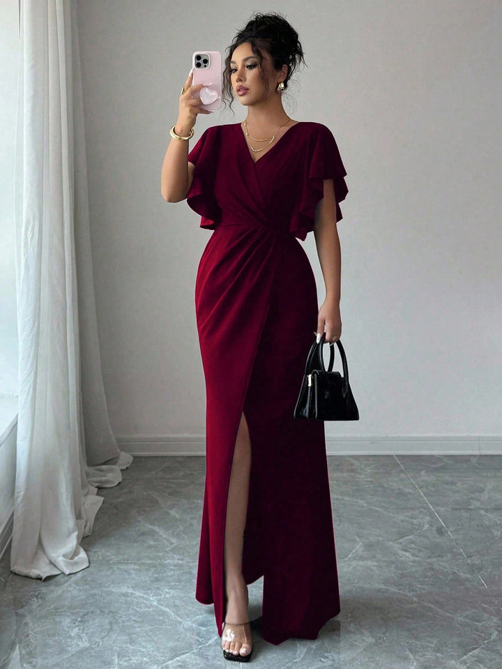 Rochie maxi SHEIN, vișiniu