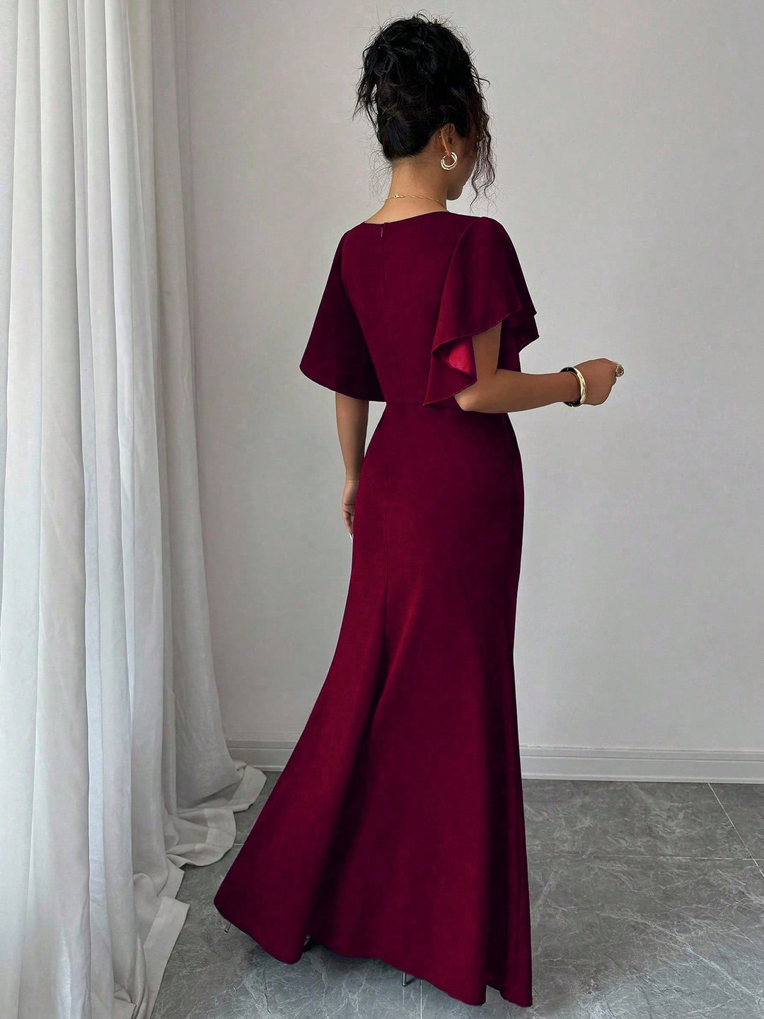 Rochie maxi SHEIN, vișiniu