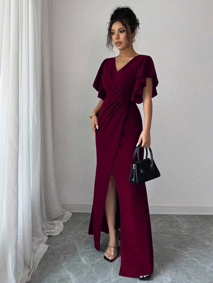 Rochie maxi SHEIN, vișiniu