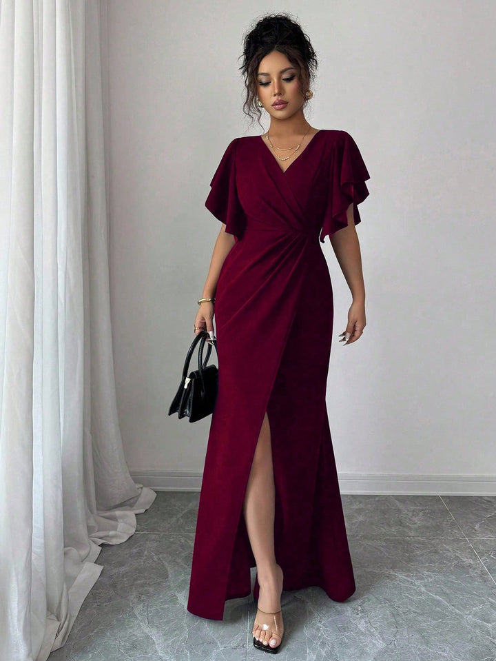 Rochie maxi SHEIN, vișiniu