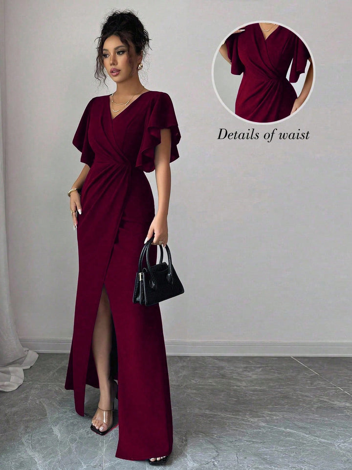 Rochie maxi SHEIN, vișiniu