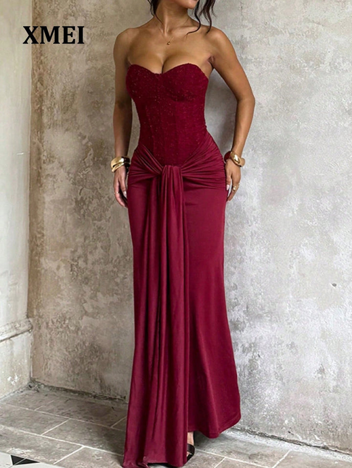Rochie maxi SHEIN, vișiniu