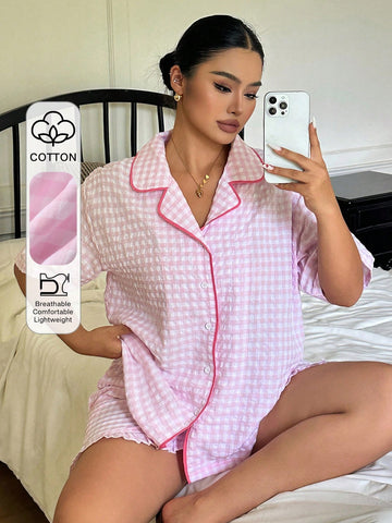 Compleu pijamale SHEIN, roz