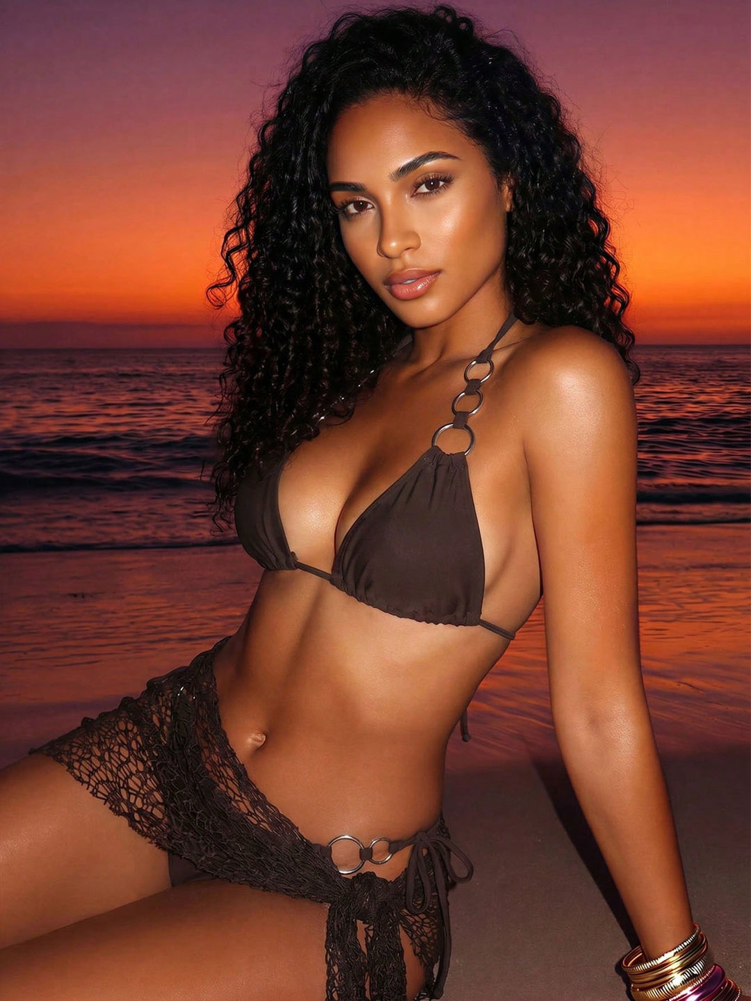 Set bikini SHEIN, maro