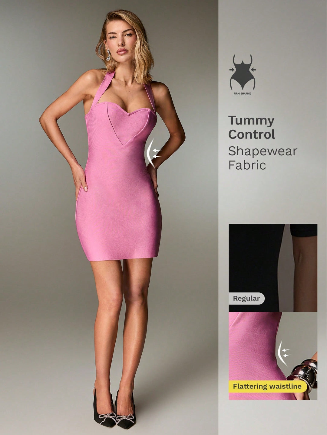 Rochie mini SHEIN, roz